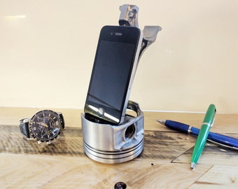 Piston Engines iPad Stand iPhone Stand Universal Phone Stand Desk Accessories Docking Station Fathers Day Present