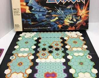 Zaxxon Board Game by Milton Bradley 1983