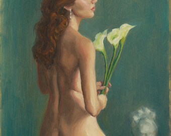 ara mina all nude pic oil painting nude redhead