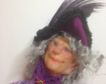 12:1 Scale Doll House Purple Witch
