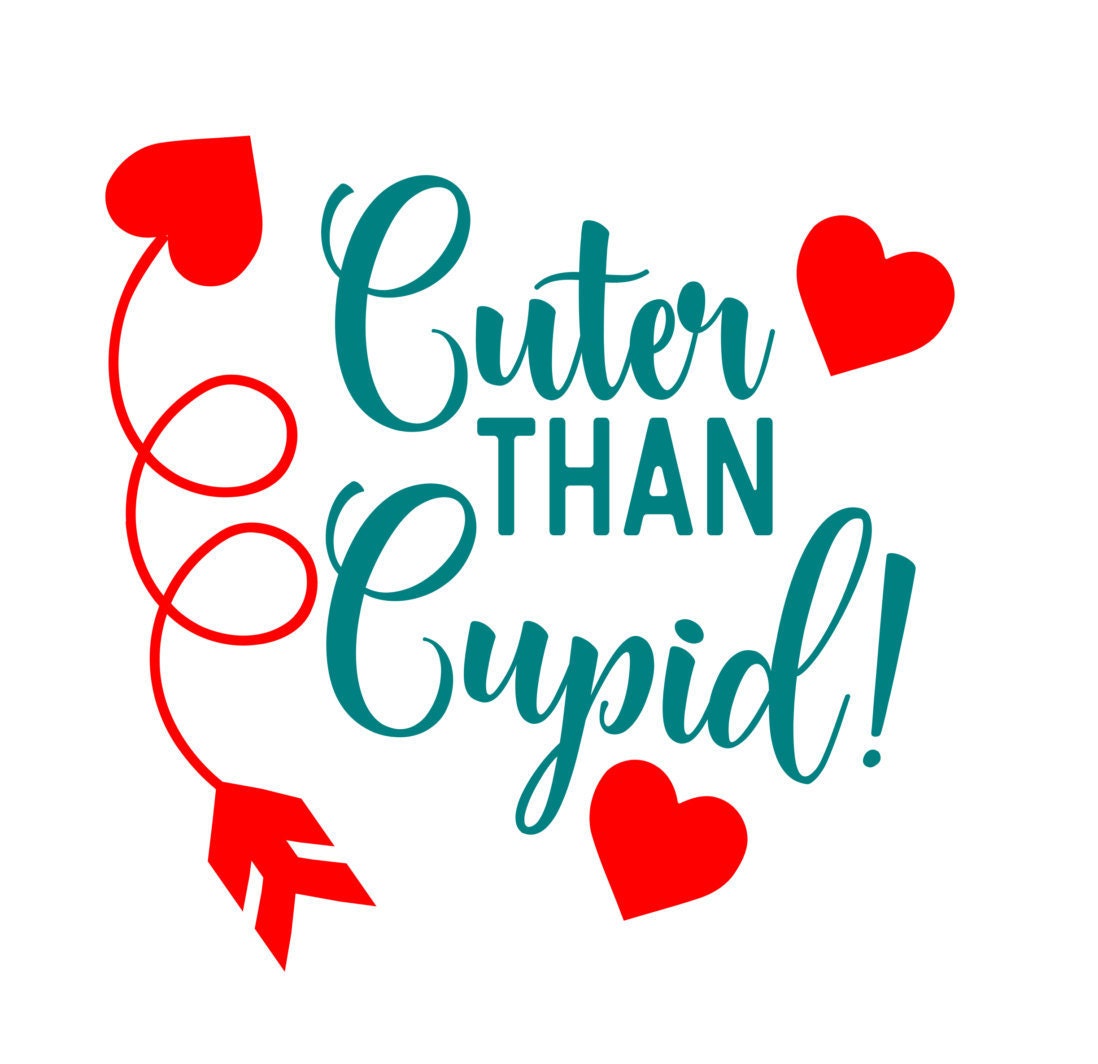 Download SVG Commercial Use Cutting file Cuter Than Cupid svg eps dxf