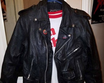 Genuine Leather Men's Motorcycle Jacket