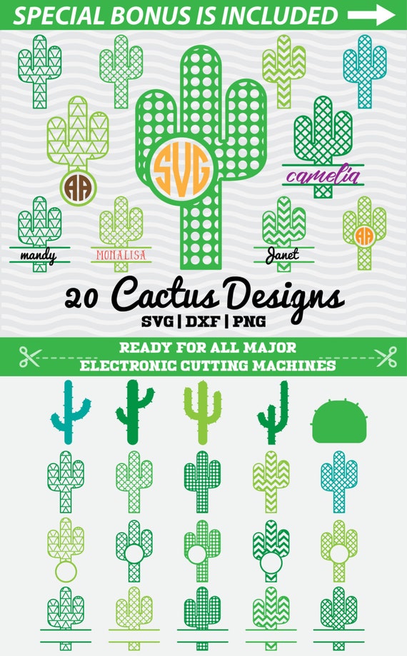 Download Cactus SVG Cactus Monogram Svg Cactus Frames Svg Cactus by SVGPRO