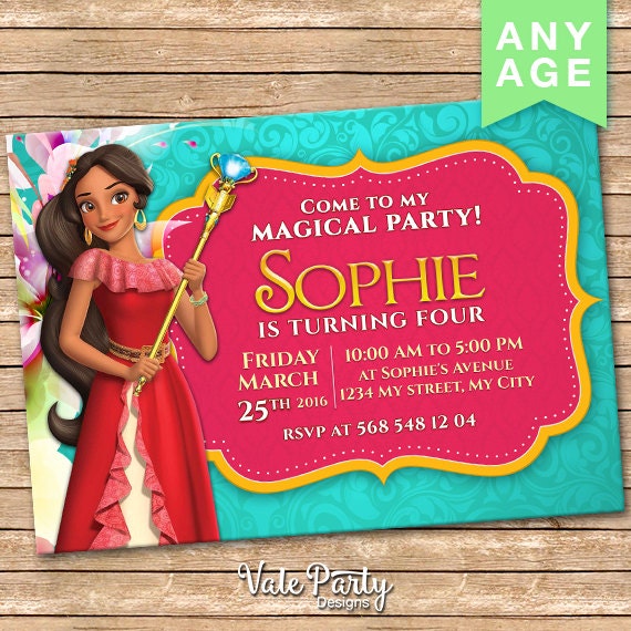 Elena Of Avalor Birthday Invitations 8