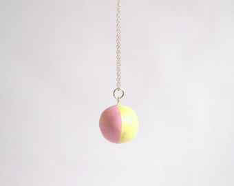 Orb Necklace, Orb Jewelry, Ceramic Necklace, Globe Necklace, Colourful Statement Necklace, Chunky Necklace, Bead Necklace, Clay Jewellery