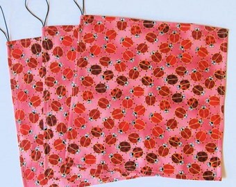 Ladybug Reusable Sandwich Wraps/Bag - 100% Cotton