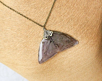 mermaid necklace purple jewelry terrarium necklace shamrock jewelry gift nana burgundy necklace presed triangular necklace gift mother P4
