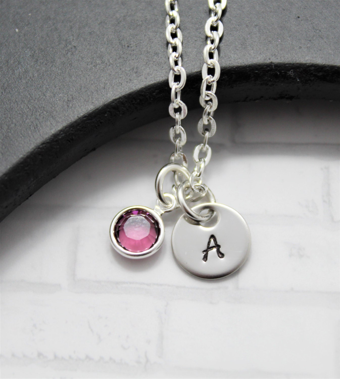 Personalized Initial Necklace Little Girl Initial Necklace