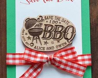 I do BBQ Save-The-Date magnet, Set 10