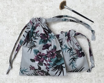 Print gray smallbags flowers - 2 sizes - inspiration