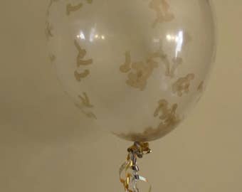 Penis Confetti Balloons - Party Decorations - Die Cut - Helium Quality - Bachelorette - Hen