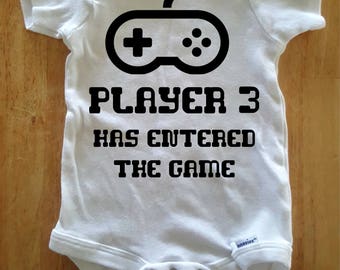 player 1 player 2 shirt and onesie