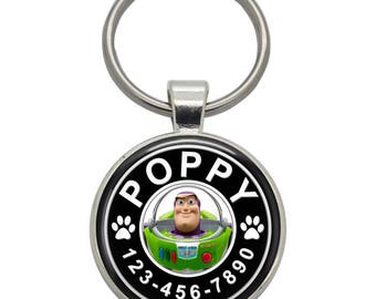 Pet ID Tag - Buzz Lightyear ( Toy Story ) - Pet Tags, Dog Tags, Cat Tags, Dog ID Tags, Cat ID Tags