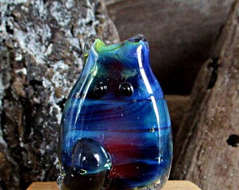 Cat Bead Handmade Lampwork Focal by teribeads - Rankin FatCat