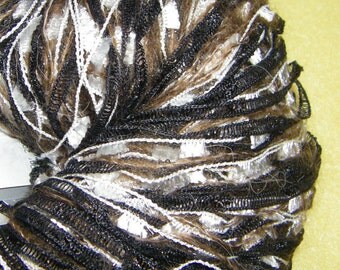 Two Skeins Multi-strand Butterfly Yarn Ladder Yarn by Ice Yarns, premium multistrand novelty yarn