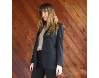 Black IKE BEHAR Designer Menswear Blazer - Vintage 90s - S