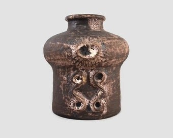 Vintage Carstens 'Mooncater' Pottery Vase West Germany
