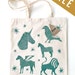 CONSTELLATION ZOO Screen Printed Canvas Tote Bag