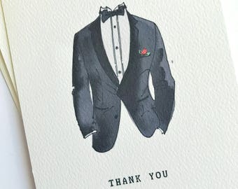 Thank you Groomsmen cards - Groomsman Thank You - Best Man Card - Thank You For Being My Groomsman - Wedding Thank You