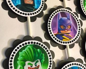 30 Lego Batman Cupcake Toppers *Ready to Ship*
