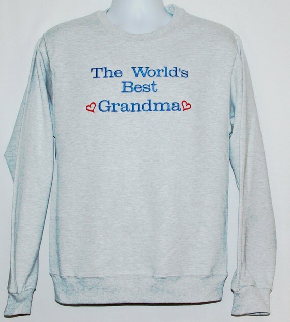Grandma Sweatshirt World's Best Grannie Gaga Gommy