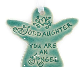 GodDaughter gift GodDaughter you are an angel religious Christmas ornament holiday gift GodDaughter gift holiday angel angel ornament