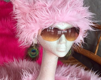 Pink Furry Pussy Hat ** Special low price! ** Sexy Powder Pink