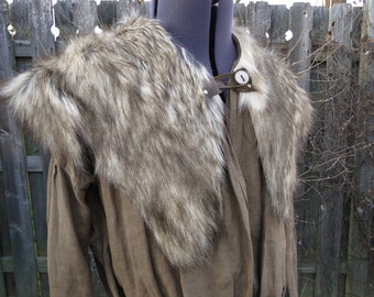 Viking Fur Leggings / Boot Covers Leg Warmers by FolkOfTheWood