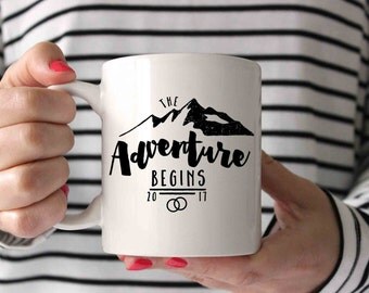 Wedding Gift, Adventure mug, Wedding Shower Gift, Bride Gift, Husband Gift, Custom Mug, Shower Gift, Cute Mug, Wedding Present