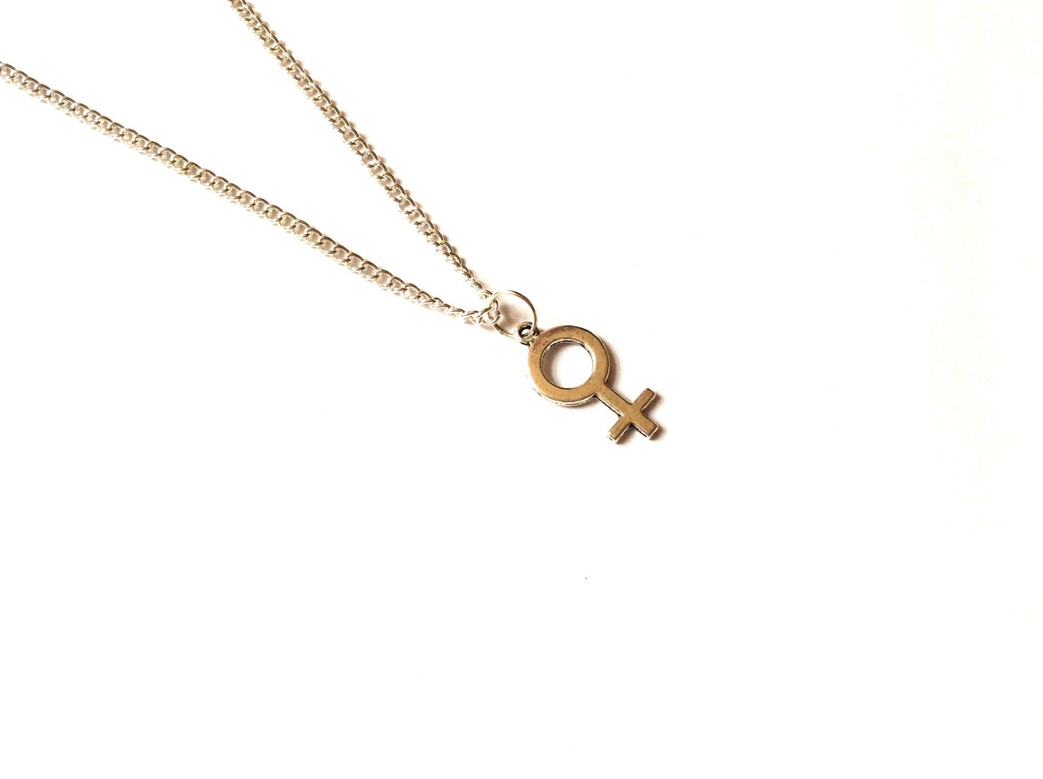 Female Symbol Necklace Feminist Necklace by