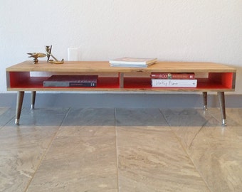 Coffee Table, Wood Legs, Desk, TV, Entertainment, Media Cabinet, Console, Stand, Storage, Shelf, Case Modern