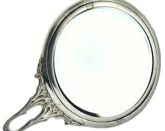 Art Deco Sterling Mirror, Chatelaine Purse Sized