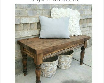 Storage Bench - Piano Bench - Wood Bench