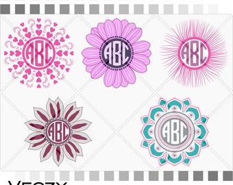 Download Svg files for cricut cricut downloads monogram frame svg