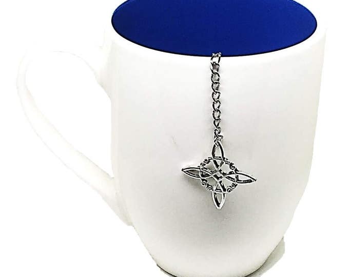 Handmade Celtic Shield Knot Tea Ball | Yoga Loose Tea Infuser | Protection TeaBall Strainer | Celtic Art Knot | Safe Space Mesh Ball Tea Mom