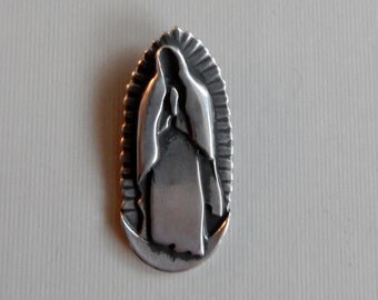Our Lady of Guadalupe Pendant in Sterling Silver
