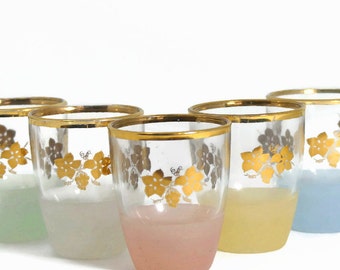 Mid Century Modern Gift for Her 1950s Housewares Retro Barware Retro Home Decor Multi Coloured Glasses Kitchenalia Fathers Day Gift Idea
