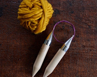 25mm Giant circular knitting needles - Extreme knitting needles - chunky knit tools - Giant knitting needles - DIY extreme knitting