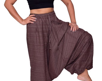 brown baggy pants