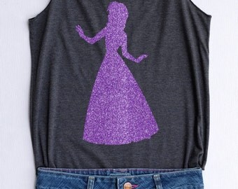Glitter Anna Frozen - Disney shirt,Disney tank top,Princess shirt,Princess tank top,Anna shirt,Anna tank top,Frozen shirt,Frozen tank top