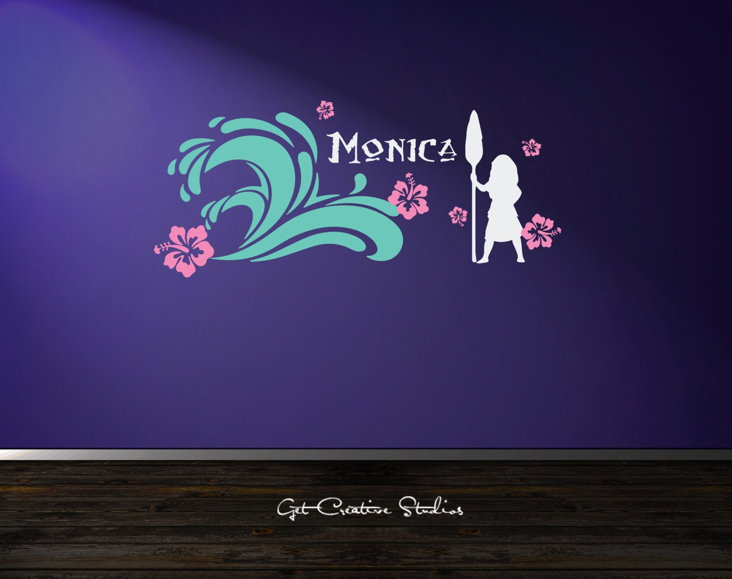Moana Wall Decal Moana Decor Moana Decal Princess Moana Decal