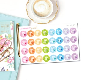 Day Off Planner Stickers // 070