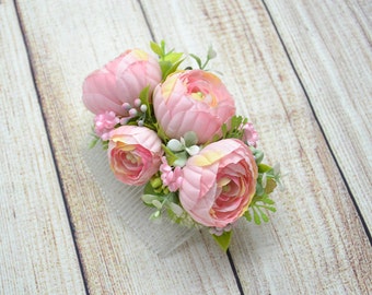 Hair Flower comb Flower girl hair comb Gift for wife Floral hair comb Gift for sister Wedding hair comb Bridal hair comb Spring wedding Gift