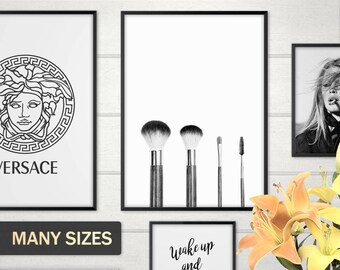 Make Up Brushes Print Makeup Art Brush Set Makeup Kit Makeup Set Beauty Room Decor Vanity Decor Bathroom Vanity Make Up Artist Makeup Print