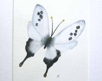 ORIGINAL PAINTING - Butterfly Painting - Butterfly Art Work - Animal Art, Signed Painting, Affordable Art Gift, Butterfly Gift, UK shop