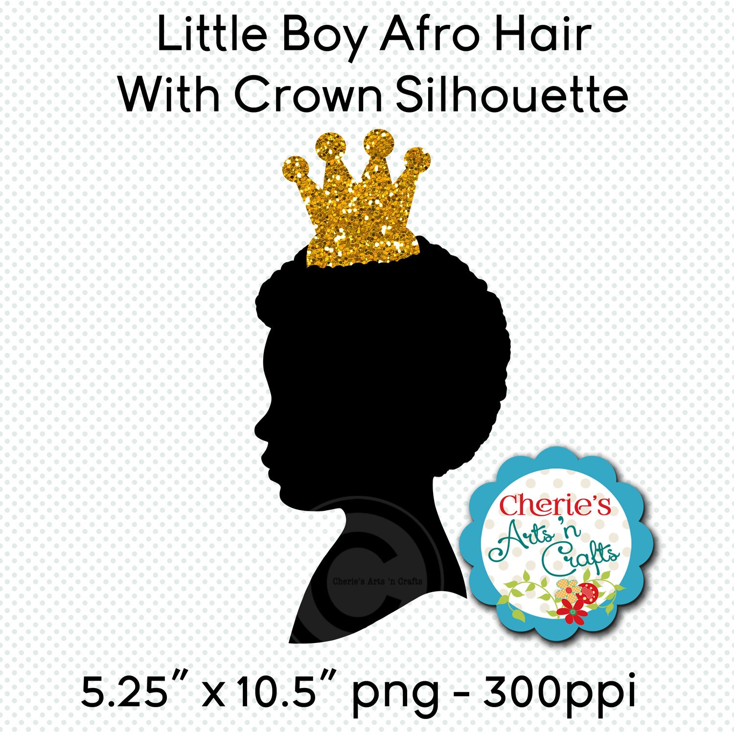 Little Boy Afro Hairstyle Silhouette African boy Silhouette
