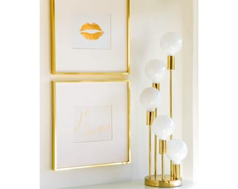 Legrand Legrand clinquant d’or Lip tirage 8 x 10, Home Decor, typographie, Art mural, Saint Valentin, mur Galerie