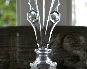 Vintage Art Deco Glass Perfume Bottle