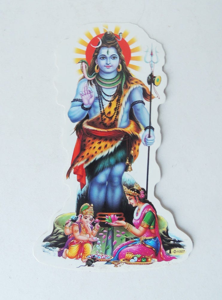 Krishna Sticker 5.3 inch from BringTheNoise on Etsy Studio