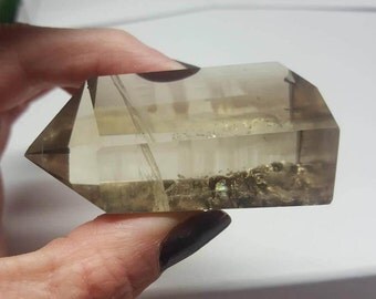 NATURAL Smoky Citrine Phantom, lots of Rainbows! Not heat treated!
